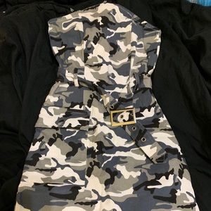 Grey Camo Mini Dress size 2
